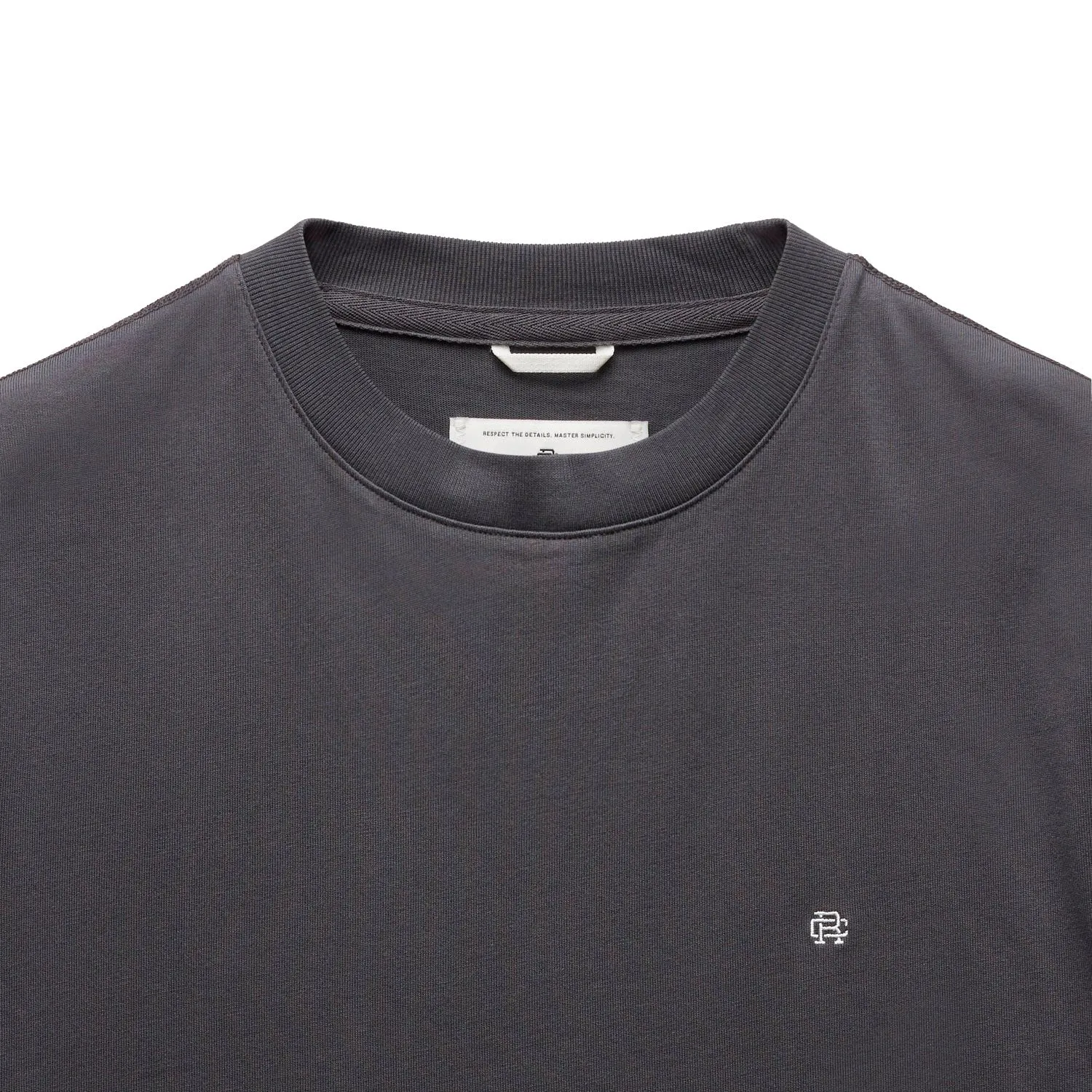 Reigning Champ Men Knit Midweight Jersey Lock Up T-Shirt Midnight RC-1566-MDN