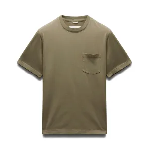 Reigning Champ Men Knit Midweight Jersey Standard Pocket T-Shirt Cypress RC-1567-CYP