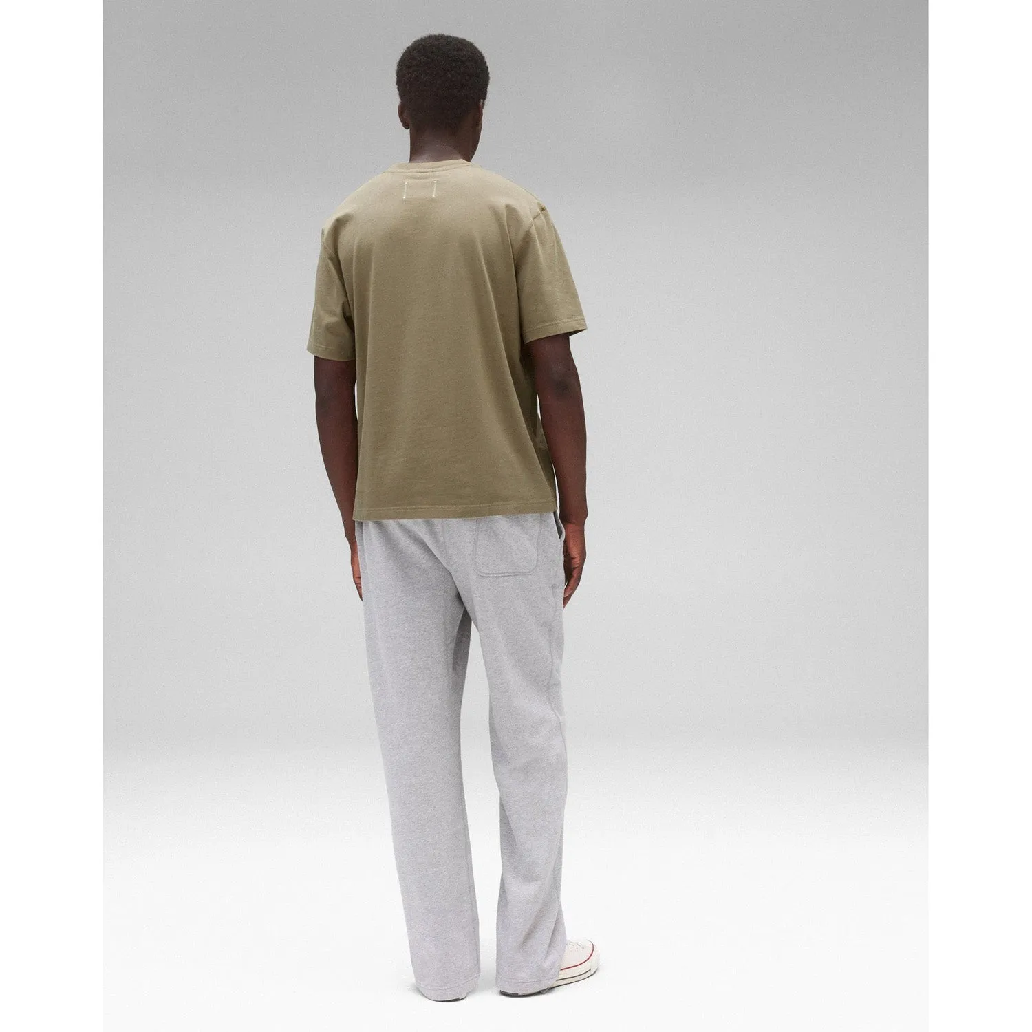 Reigning Champ Men Knit Midweight Jersey Standard Pocket T-Shirt Cypress RC-1567-CYP