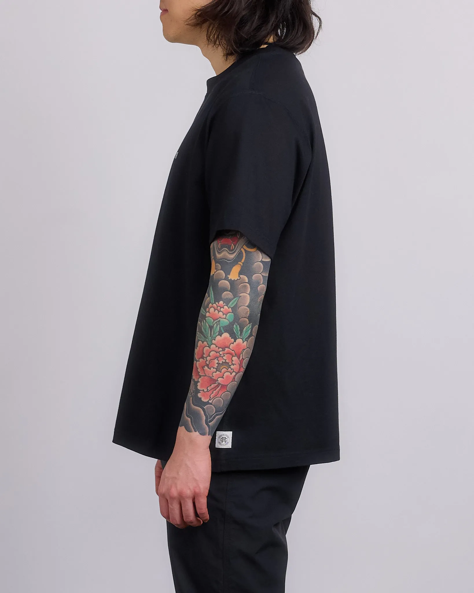 Reigning Champ Midweight Lock-Up T-Shirt Black