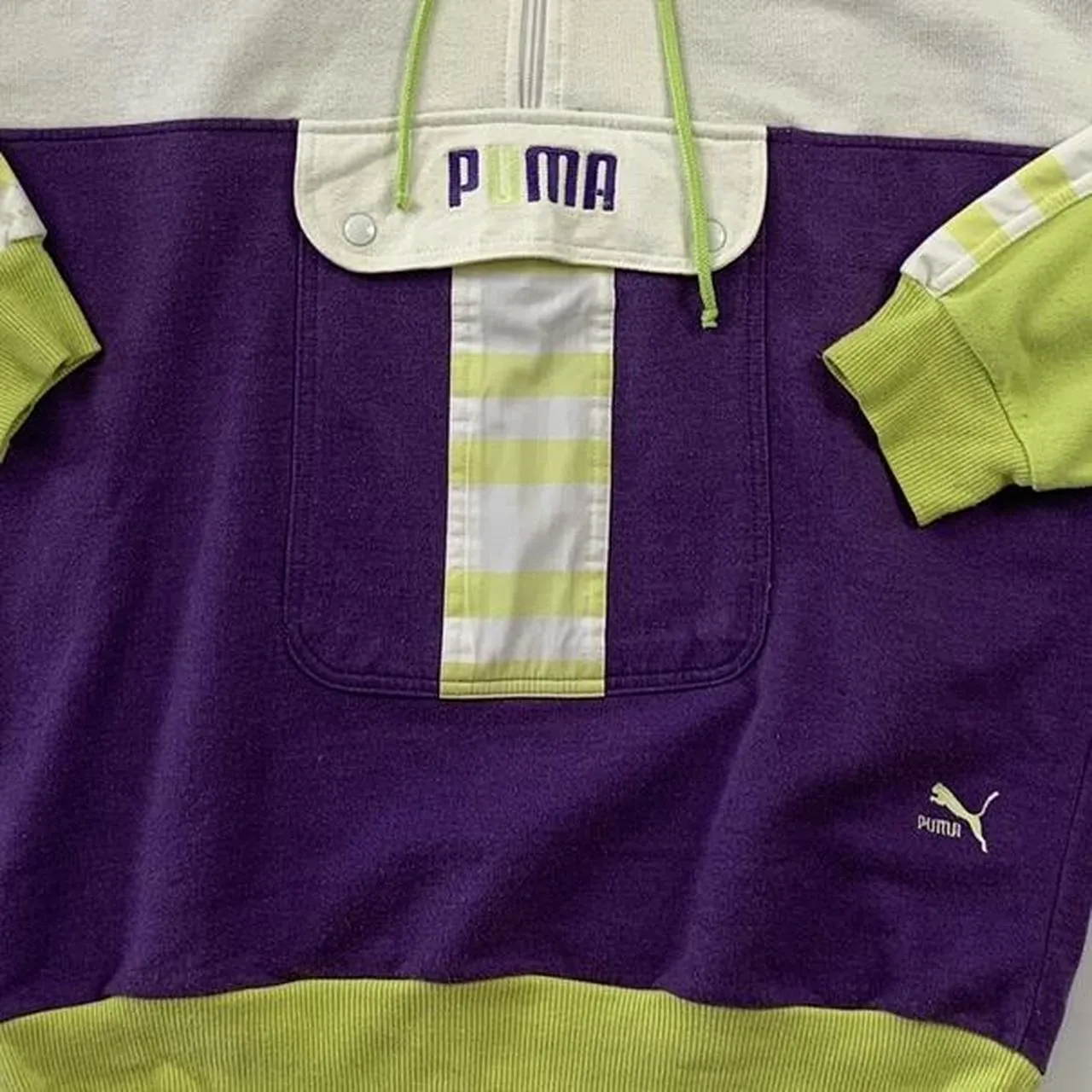 Retro Puma Half Zip Sweatshirt (M)