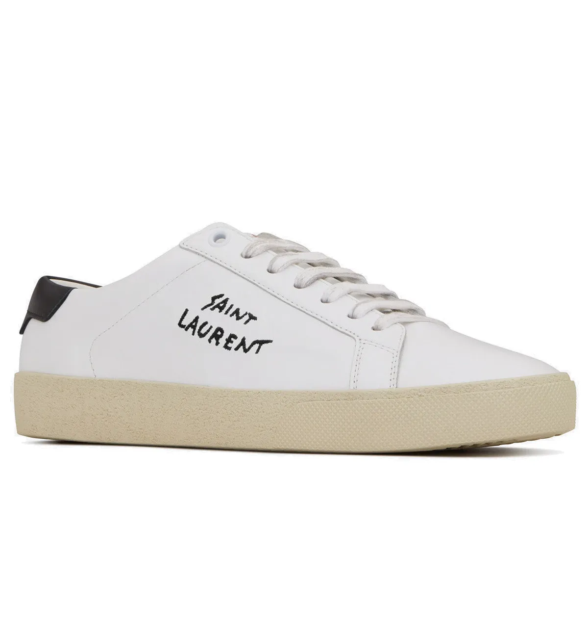 Saint Laurent Court Classic Black White