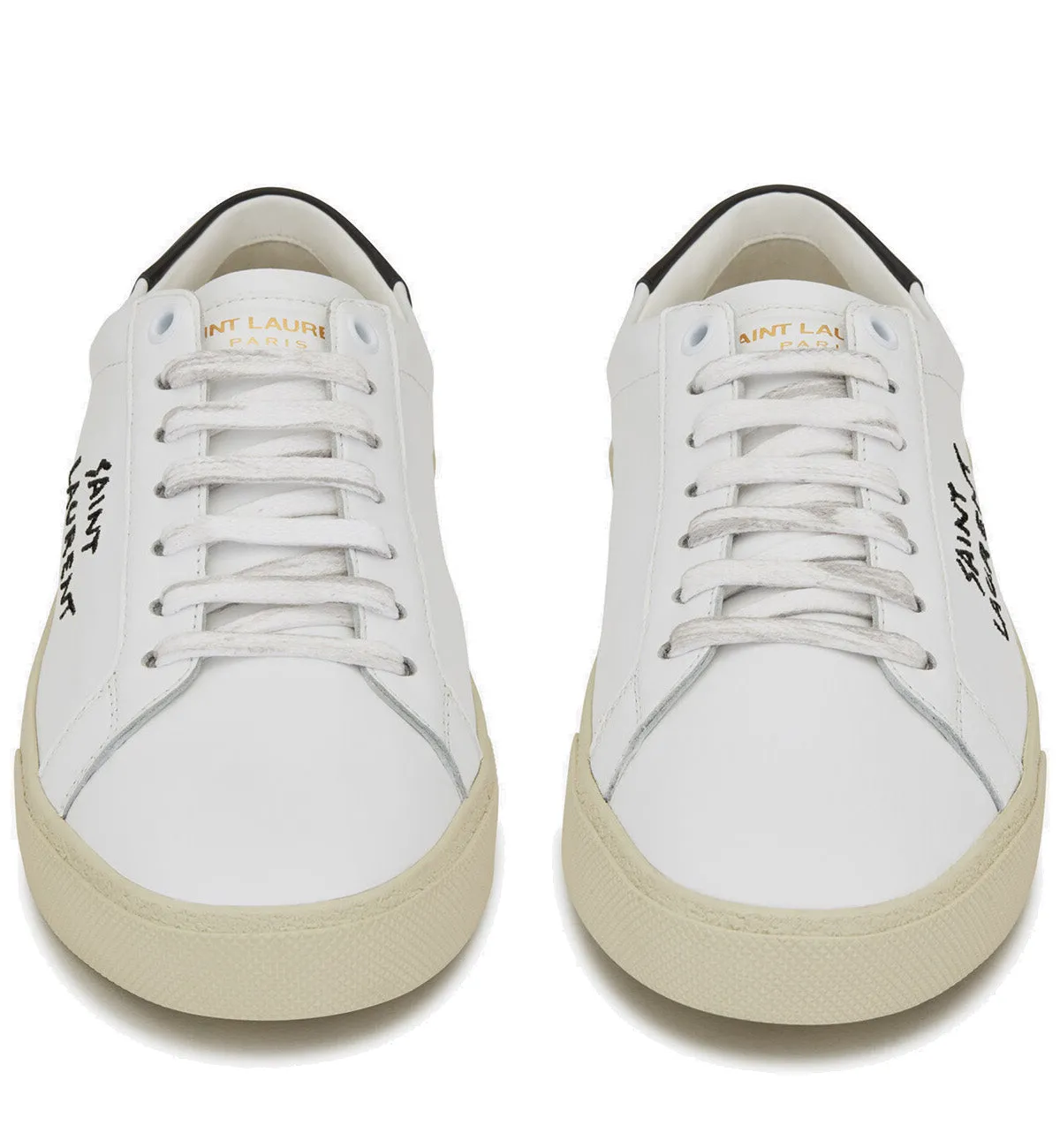 Saint Laurent Court Classic Black White