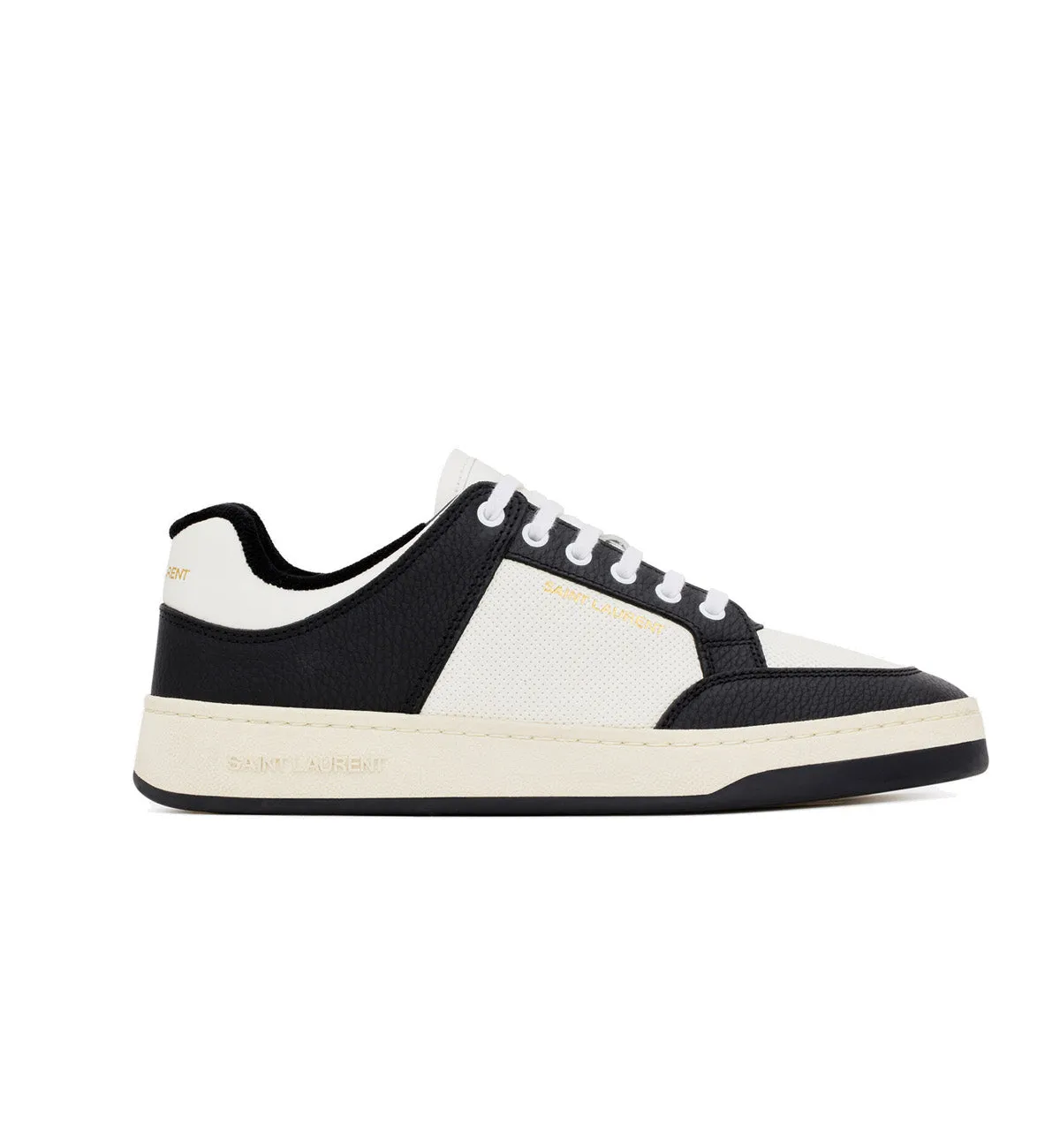 Saint Laurent Perforated Sneaker Black & White