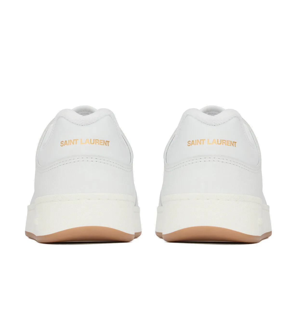Saint Laurent Perforated Sneaker White & Gold