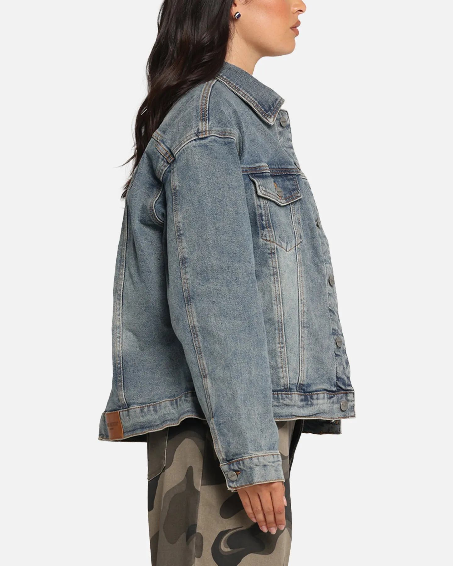 Saint Morta Trucker Denim Jacket Dirty Denim