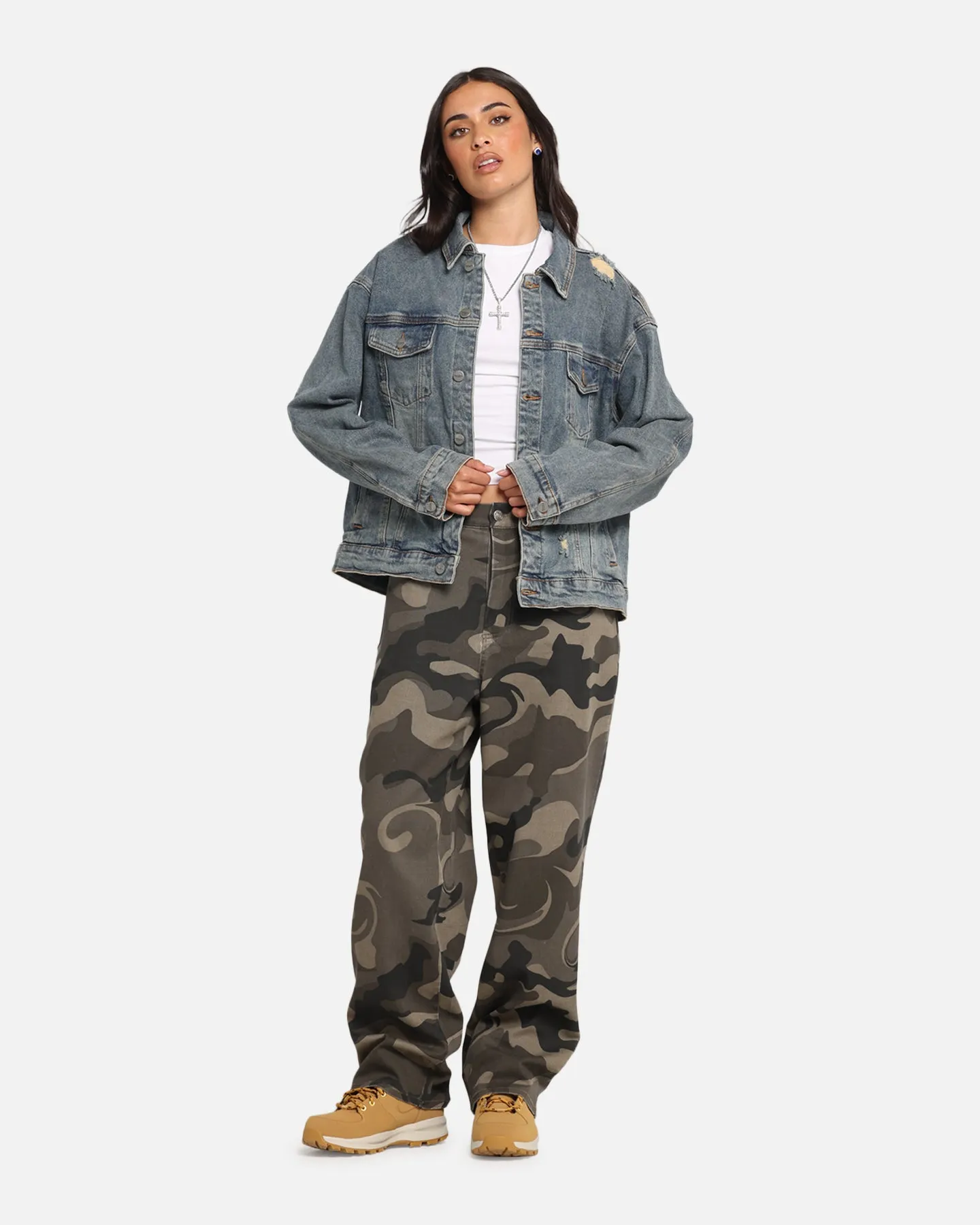 Saint Morta Trucker Denim Jacket Dirty Denim