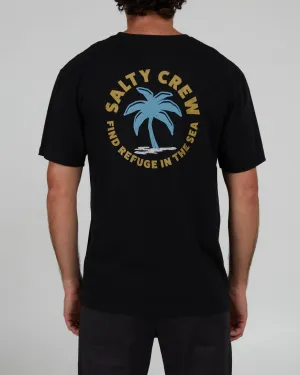SALTY CREW TROPICS PREMIUM S/S TEE BLACK | CAMISETA SURFERA