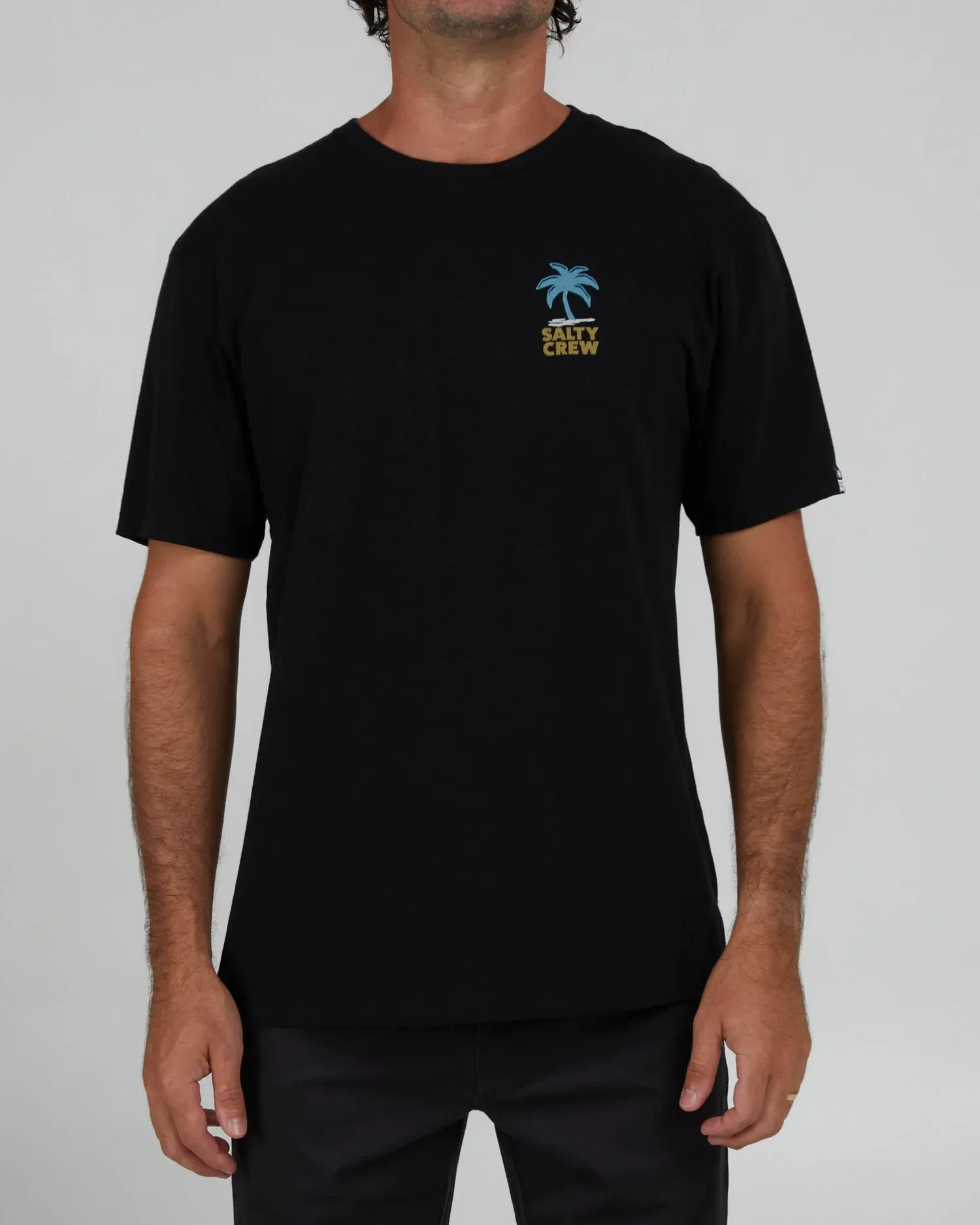 SALTY CREW TROPICS PREMIUM S/S TEE BLACK | CAMISETA SURFERA