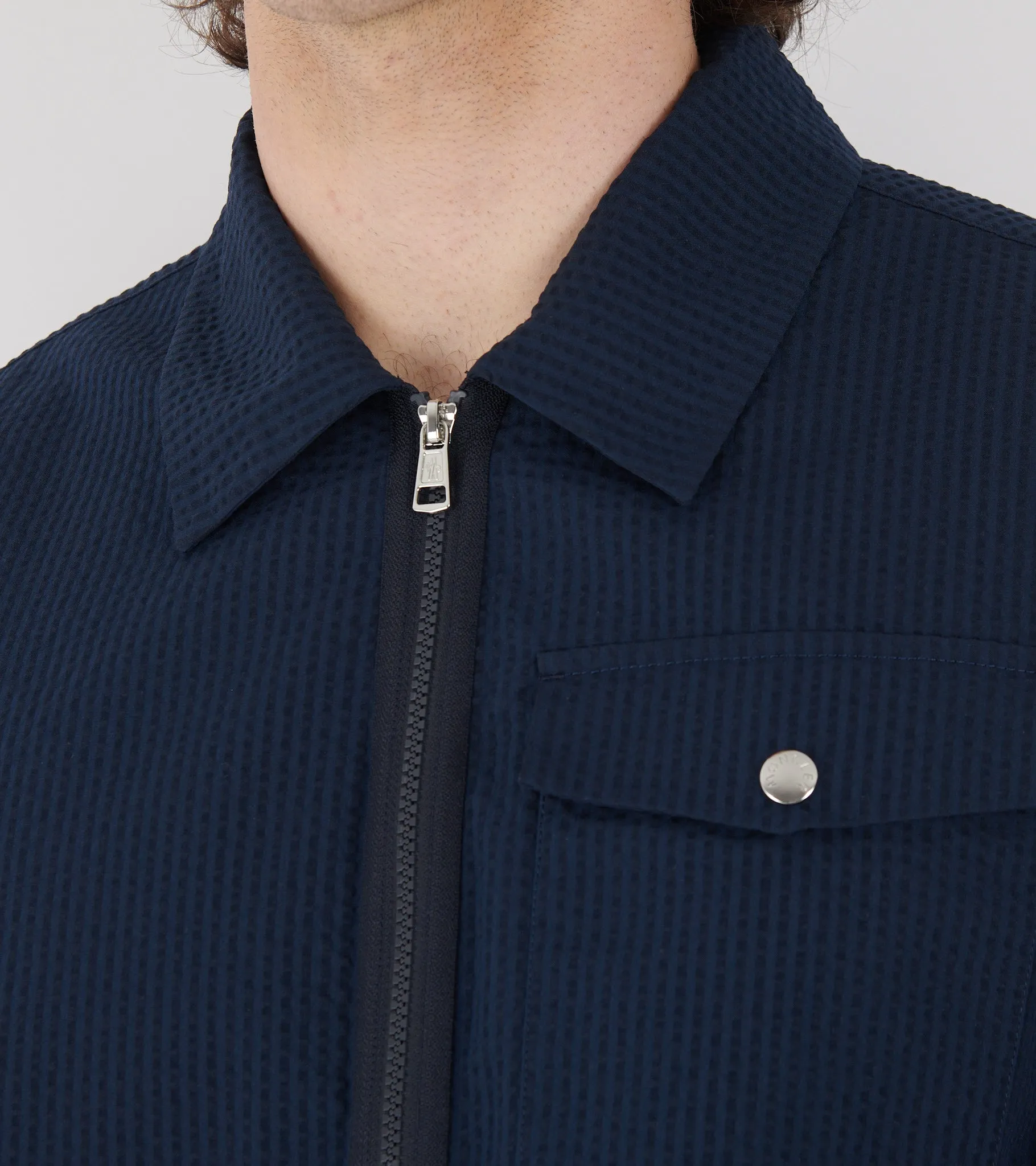 Seersucker Jacket Navy