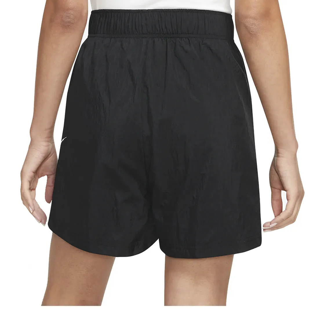 SPORTSWEAR ESSENTIAL HIGH RISE WOVEN SHORTS BLACK