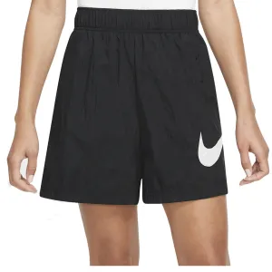 SPORTSWEAR ESSENTIAL HIGH RISE WOVEN SHORTS BLACK