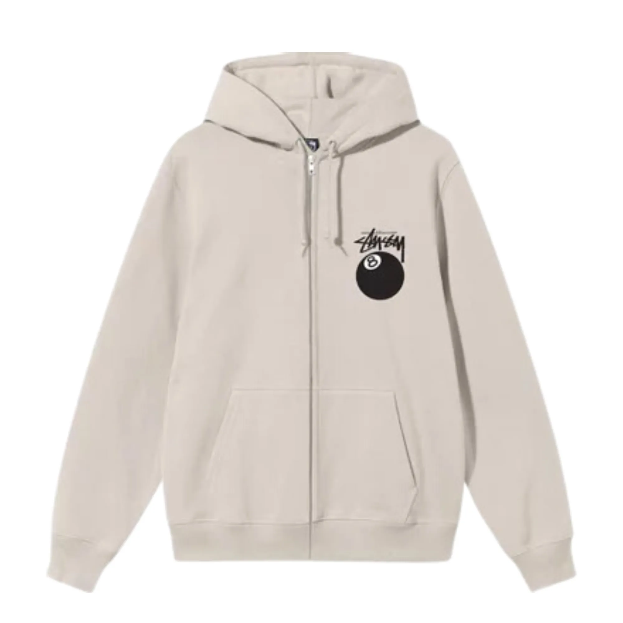 Stssy 8 Ball Zip Hoodie Smoke