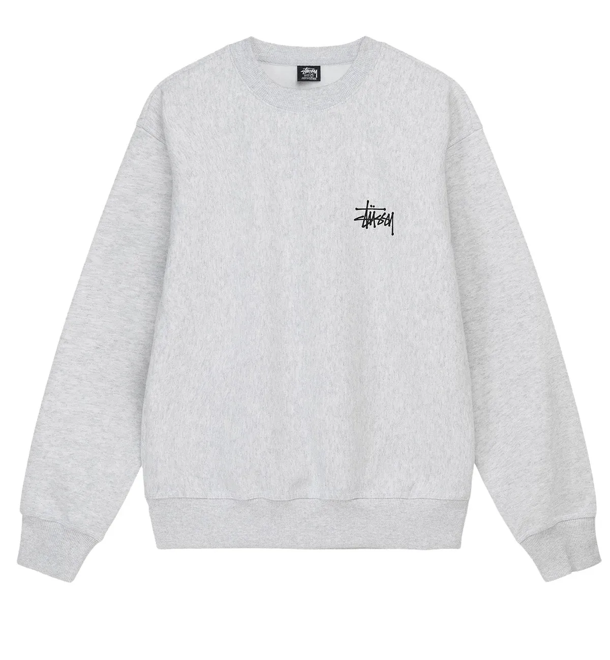 Stussy Basic Crew Sweatshirt (Ash Heater)