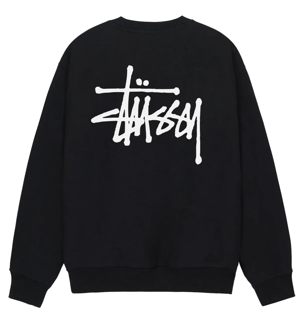 Stussy Basic Crew Sweatshirt (Black)