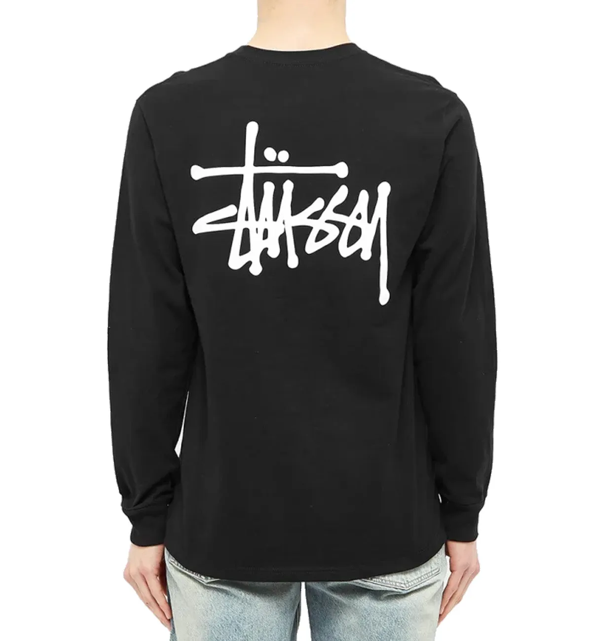 Stussy Basic Crew Sweatshirt (Black)