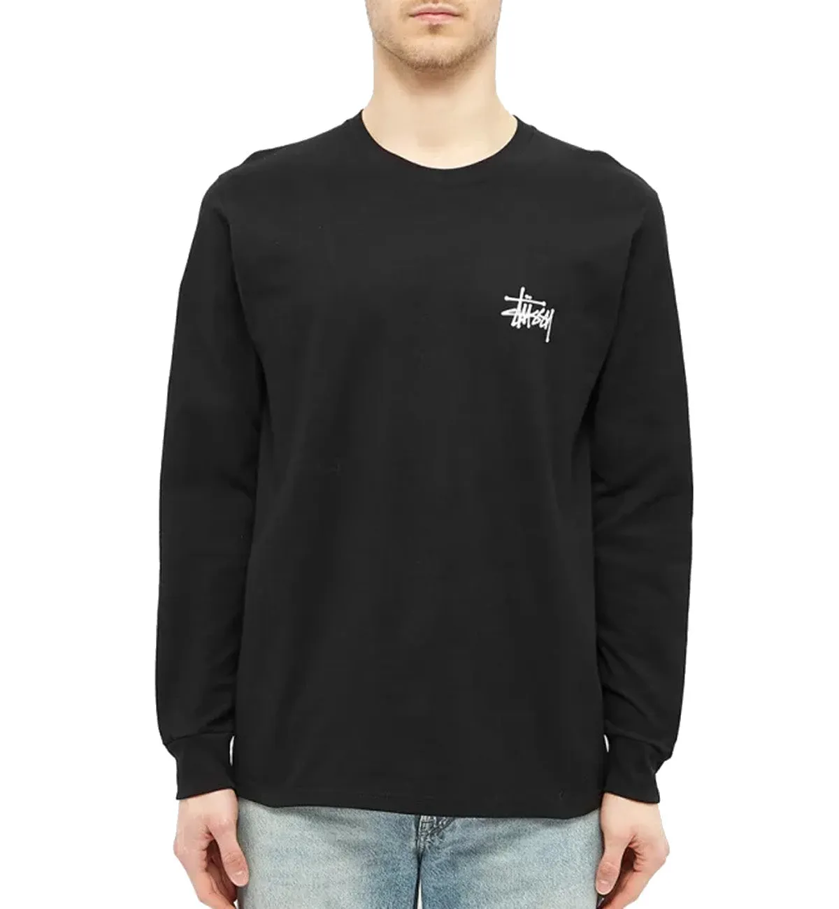 Stussy Basic Crew Sweatshirt (Black)