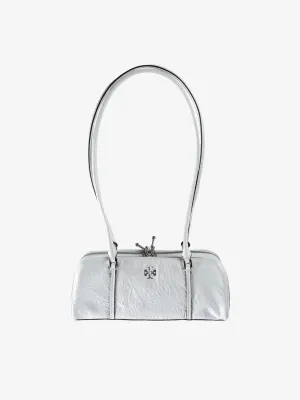 TORY BURCH - Women Crinkle Leather Micro Marshmallow Satchel