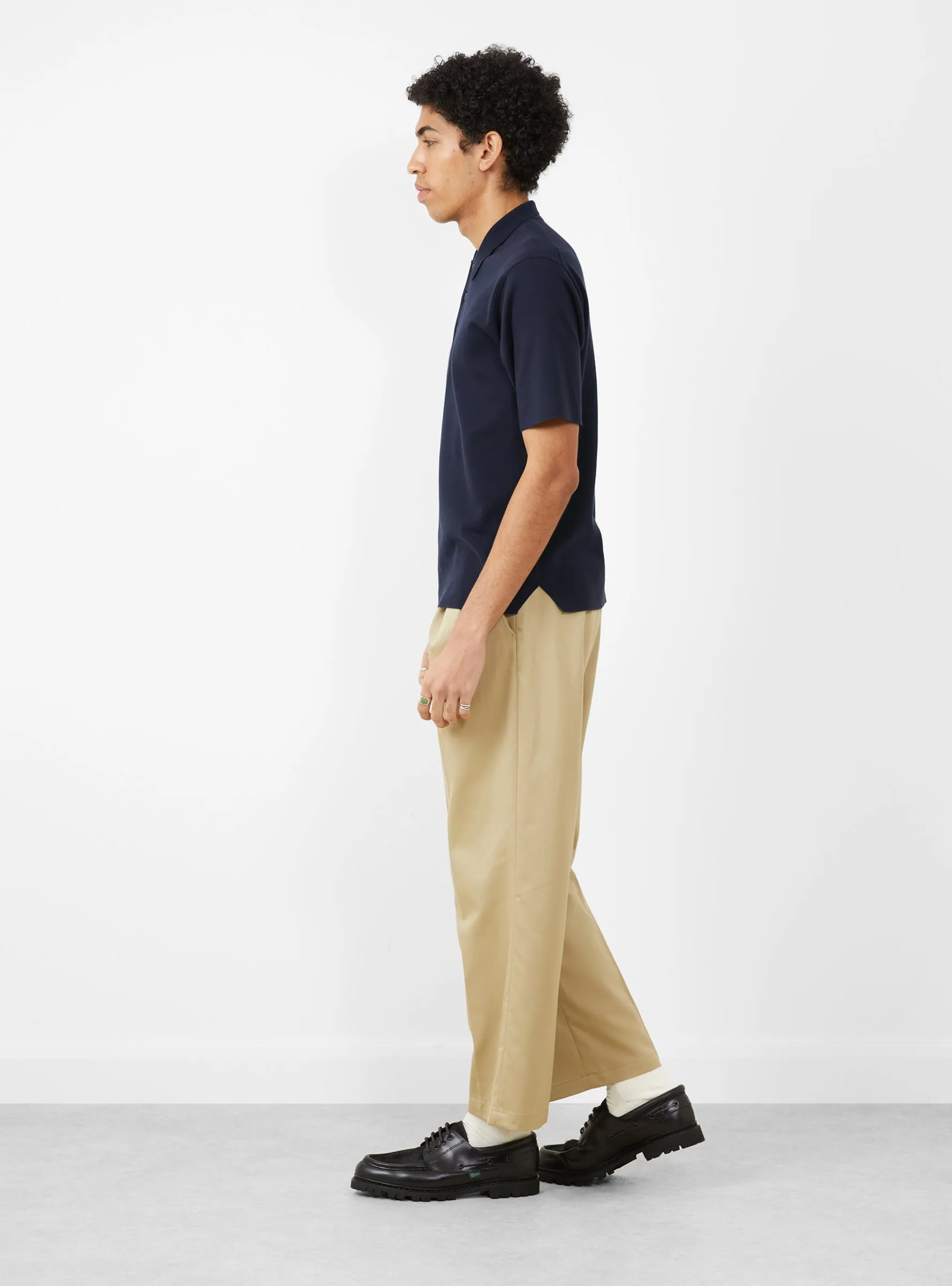 Two Out Tuck Pants Beige