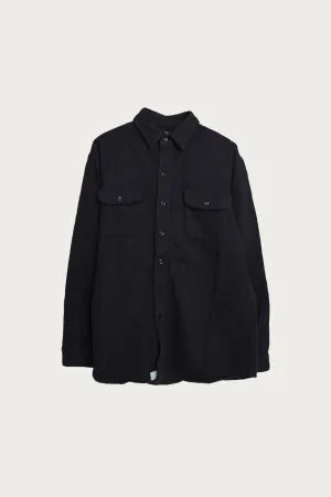 Vintage Fit Flannel Shirt - Black