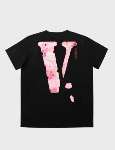 Vlone Friends Sakura Logo T-shirt SS23 (Black)
