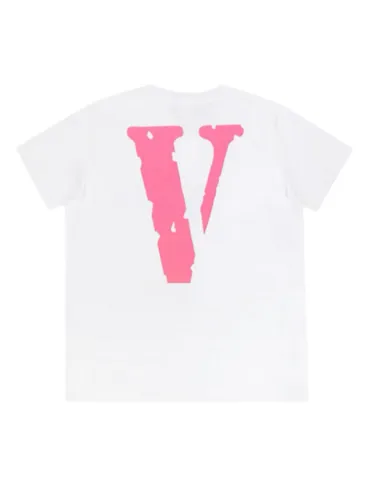 Vlone Staple Pink Logo T-shirt SS23 (White)