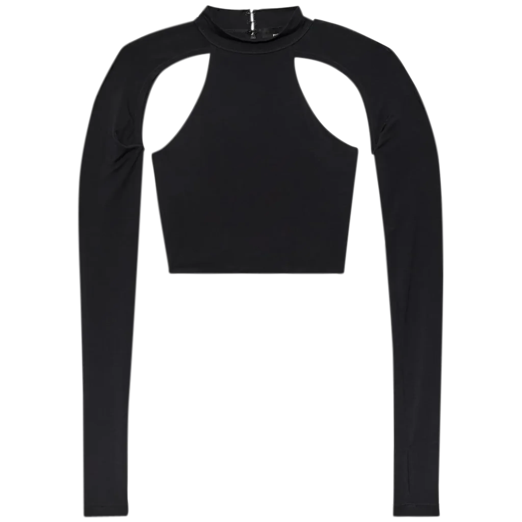 W Jersey Cut out Cropped Top