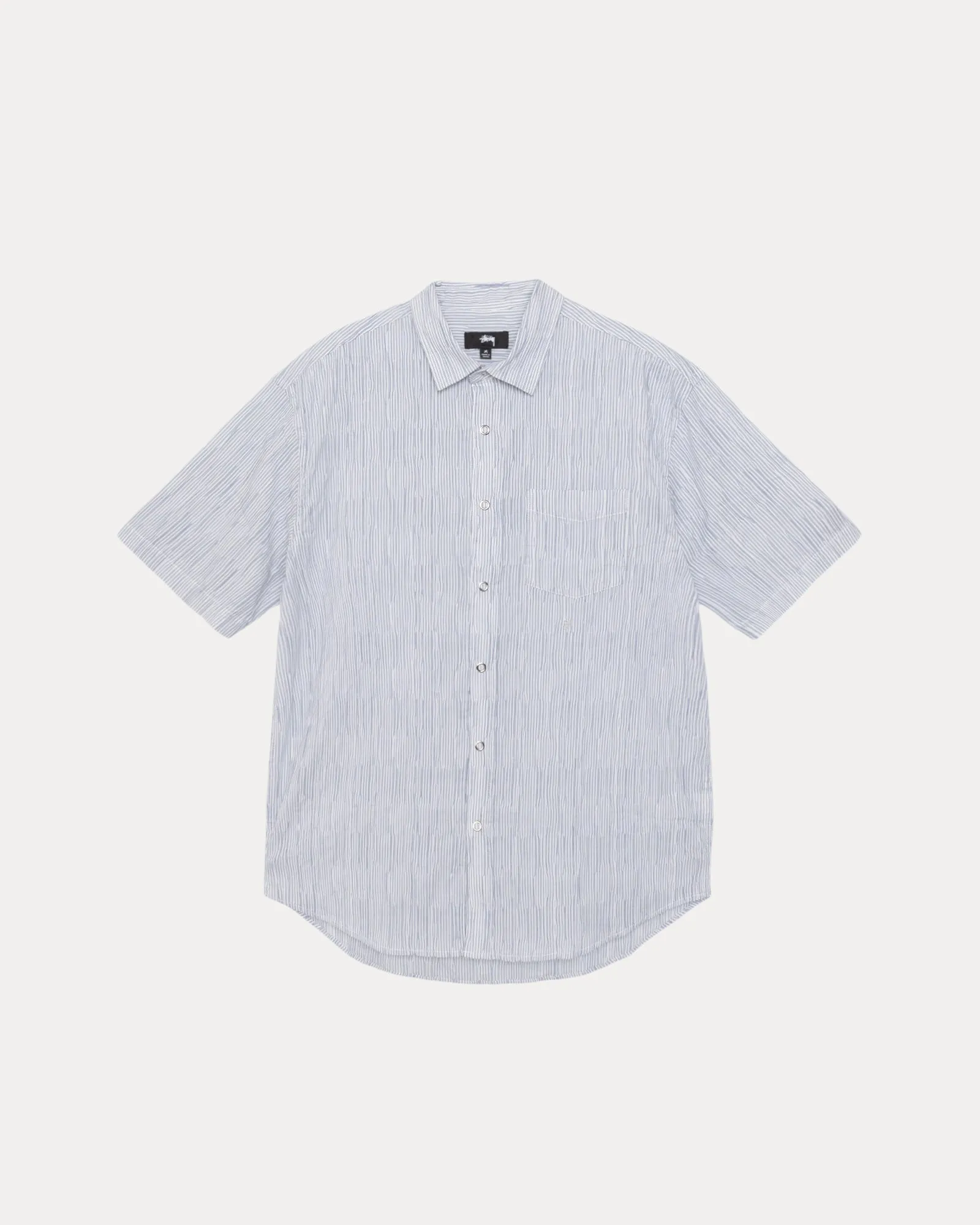 WAVY STRIPED SHORT SLEEVE SHIRT