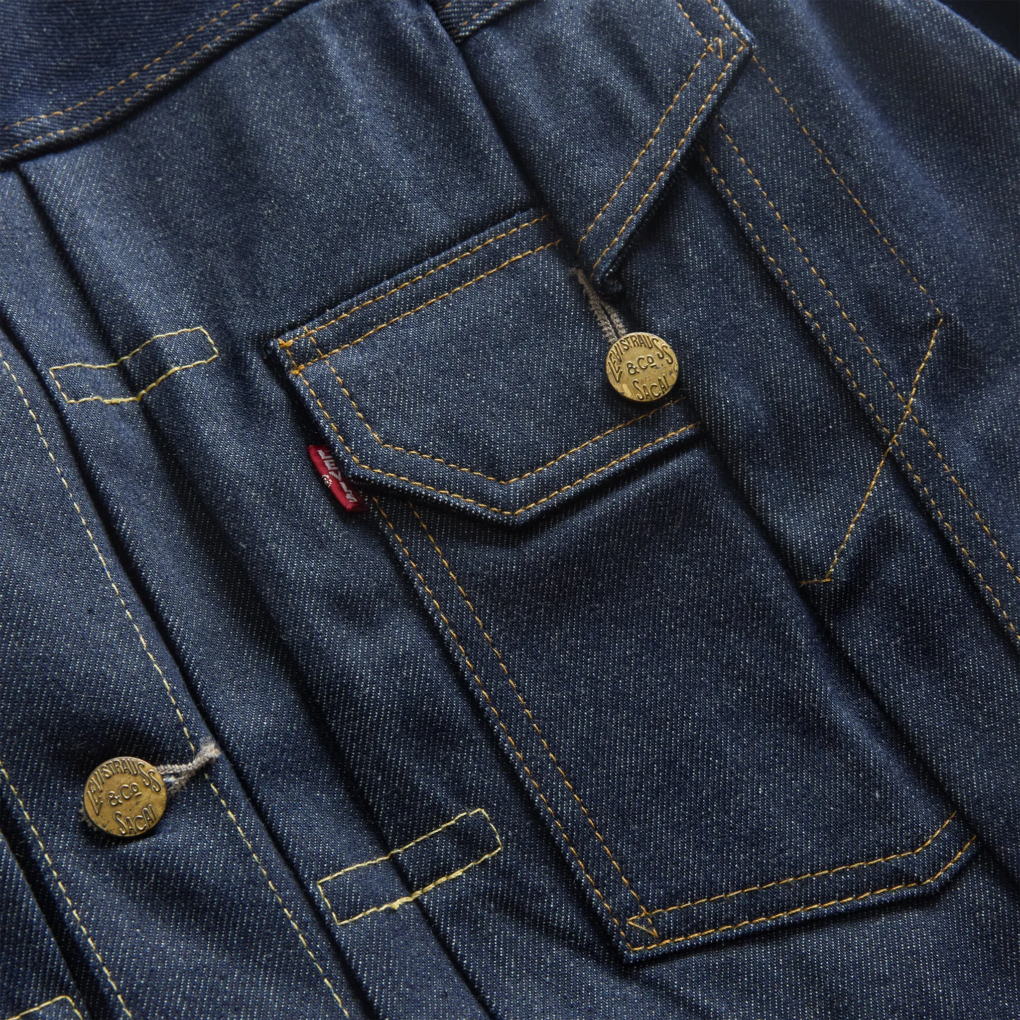 X SACAI TYPE 123 TRUCKER JACKET